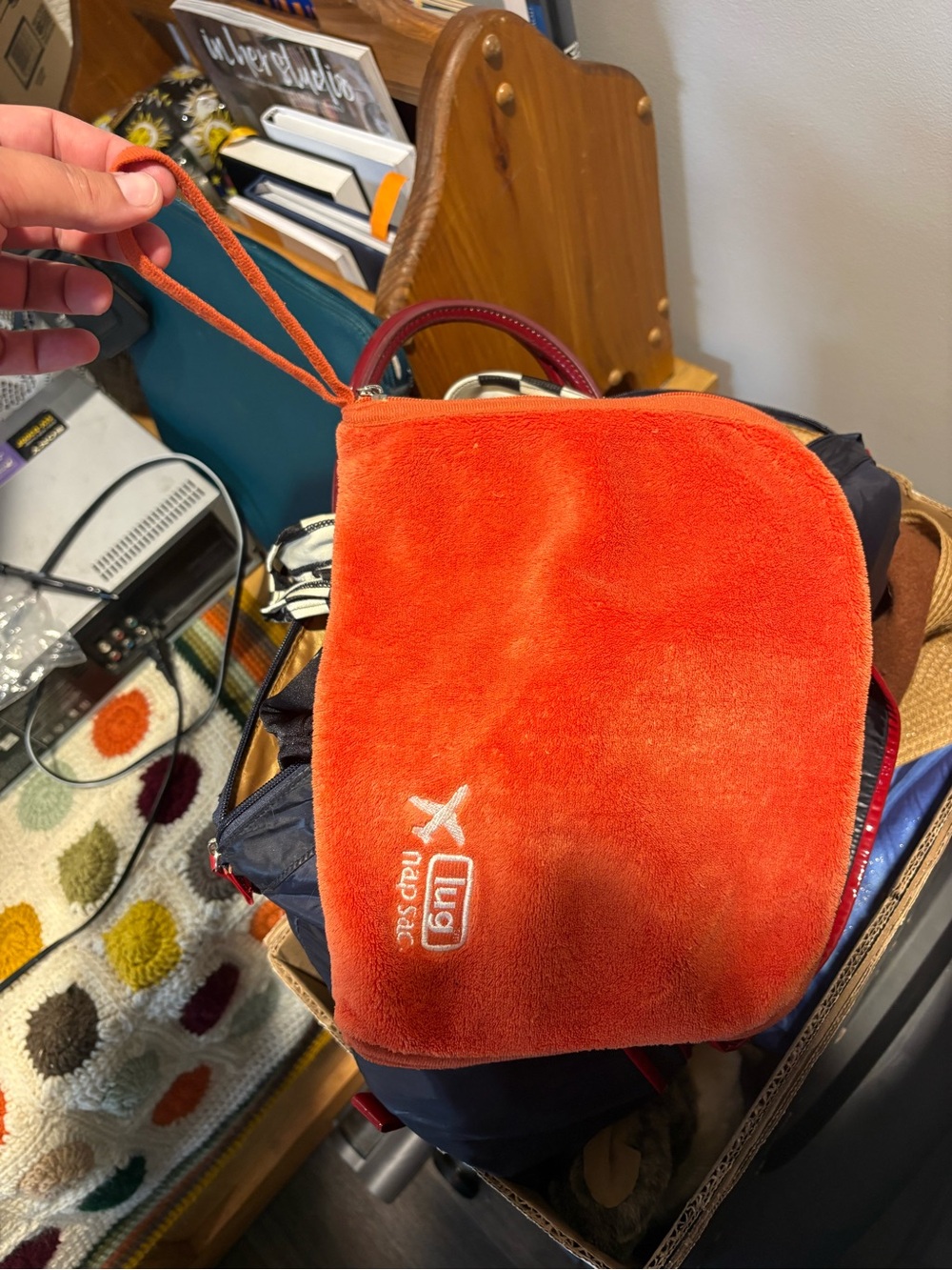 lug Orange Wristlet Pouch
